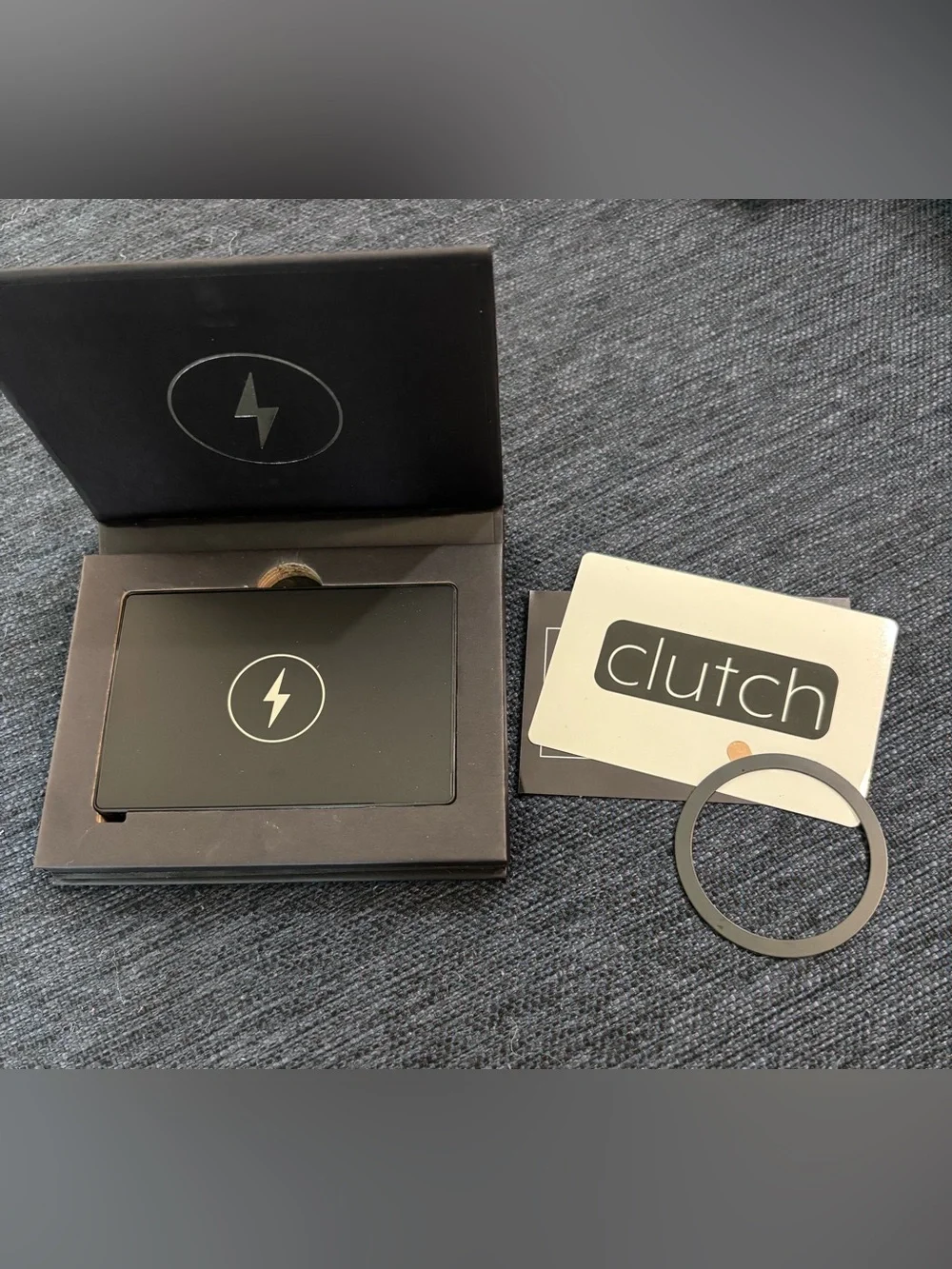 Clutch Pro Lightning Portable Power Bank in Black *for iPhone 14 or older*